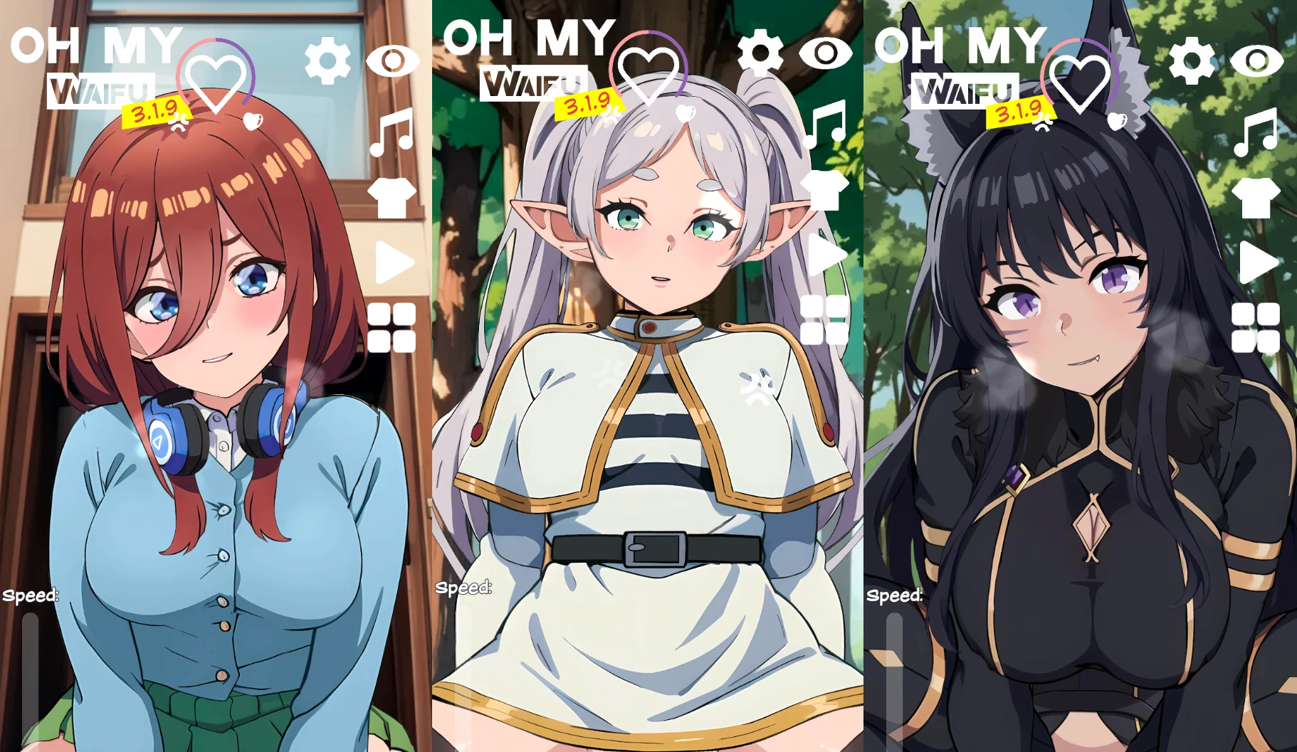 安卓+电脑【互动/动态】OH MY WAIFU v3.3.9步兵-小强游戏
